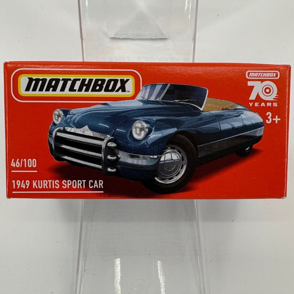 Matchbox Power Grabs 1949 Kurtis Sport Car 70 years